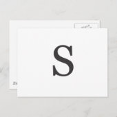 "de letter S" Briefkaart (Voorkant / Achterkant)