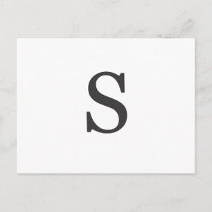 "de letter S" Briefkaart