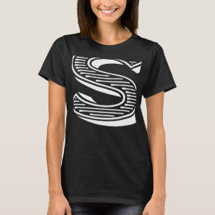 De letter S Fun Big en Bold voor Events Family The T-shirt