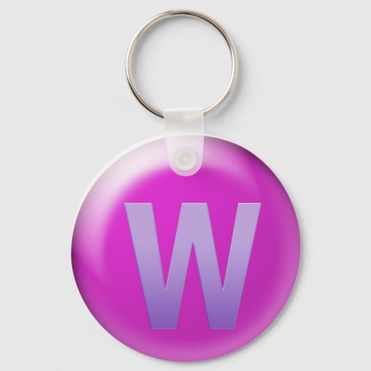 De letter W Sleutelhanger (Voorkant)