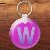 De letter W Sleutelhanger (Voorkant)