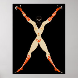 De letter X uit de Alphabet Suite, 1976 Poster