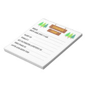 De letters van Kamp vullen het Leeg in Notitieblok (Gedraaid)