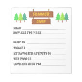 De letters van Kamp vullen het Leeg in Notitieblok (Voorkant)