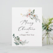 De Lettre Aquarelle en-tête vert Noël (Debout devant)