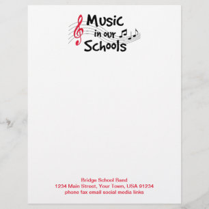 De Lettre Avec Motif Connectez-vous à Musique sur votre en-tête