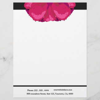 De Lettre Avec Motif En-tête rose Abstraite - Chic - Moderne