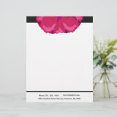 De Lettre Avec Motif En-tête rose Abstraite - Chic - Moderne (Debout devant)