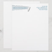 De Lettre Avec Motif En-tête unique (Devant / Derrière)