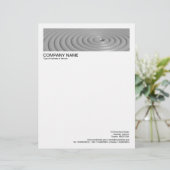 De Lettre Bordure 2 en En-Tête 1/2 Pouce - Bagues Concentrée (Debout devant)