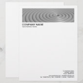 De Lettre Bordure 2 en En-Tête 1/2 Pouce - Bagues Concentrée (Devant / Derrière)