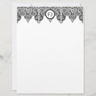 De Lettre Bordure grise en-tête fixe