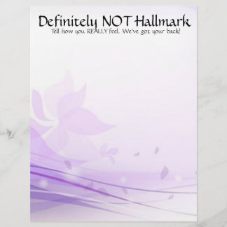 De Lettre Certainement pas du papier à en-tête Hallmark