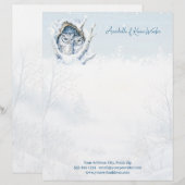 De Lettre Chouettes d'hiver Pneus en-tête (Devant / Derrière)