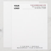 De Lettre Code QR Info Nom du logo Couleurs en-tête commerci (Devant / Derrière)