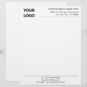 De Lettre Conception personnalisée Votre propre en-tête comm (Devant / Derrière)