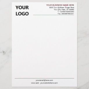 De Lettre Concevez votre propre en-tête avec logo