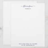 De Lettre Concevez votre propre Modèle en-tête avec logo (Devant / Derrière)