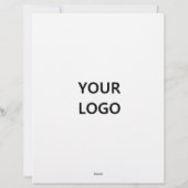 De Lettre Concevez votre propre Modèle en-tête avec logo (Dos)