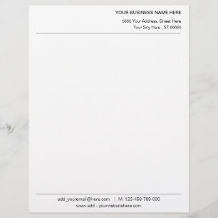 De Lettre Concevez votre propre Modèle en-tête personnalisé