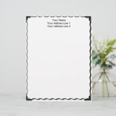 De Lettre Customisable Bordure simple en-tête personnalisé (Debout devant)