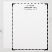 De Lettre Customisable Bordure simple en-tête personnalisé (Devant / Derrière)