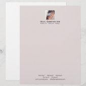 De Lettre Customisable Cosmétiques à ongles 1 - En-tête (Devant / Derrière)