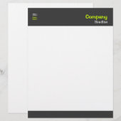 De Lettre Customisable En-tête professionnelle (Devant / Derrière)