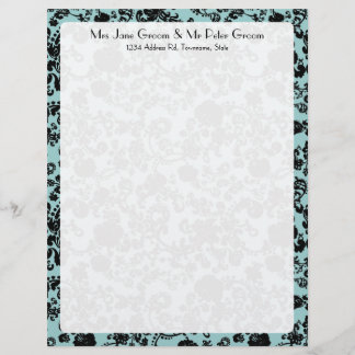 De Lettre Customisable Mariage Floral Rococo, en-tête