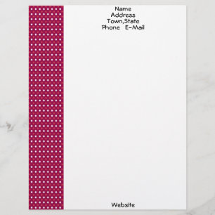 De Lettre Customisable Modèle en-tête rouge, blanc et marron
