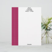 De Lettre Customisable Modèle en-tête rouge, blanc et marron (Debout devant)