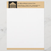 De Lettre Customisable Papier à en-tête d'Avocat (Devant)