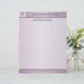 De Lettre Customisable Psychologue en-tête (Debout devant)