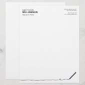 De Lettre Customisée En-tête crayon pour auteurs, écrivains (Devant / Derrière)