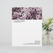 De Lettre Customisée En-tête grande image - Fleur cerise (Debout devant)