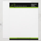 De Lettre Customisée En-tête professionnel Monogramme (Devant / Derrière)
