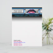 De Lettre Customisée Maquillage Artiste en-tête (Debout devant)