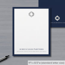 Élégant logo personnalisé en-tête professionnelle