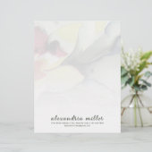 De Lettre Elégante aquarelle en-tête (Debout devant)