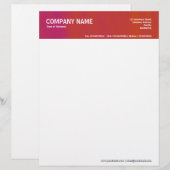 De Lettre En-tête 2po - Couleur texturée (Devant / Derrière)