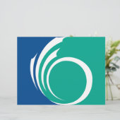 De Lettre En-tête avec drapeau d'Ottawa, Canada (Debout devant)