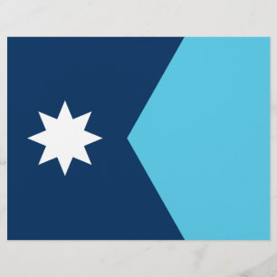 De Lettre En-tête avec Drapeau du Minnesota, États-Unis