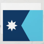 De Lettre En-tête avec Drapeau du Minnesota, États-Unis (Devant / Derrière)