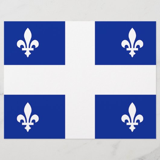 De Lettre En-tête avec Drapeau du Québec, Canada (Devant)