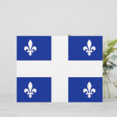 De Lettre En-tête avec Drapeau du Québec, Canada (Debout devant)