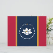 De Lettre En-tête avec le drapeau du Mississippi (Debout devant)