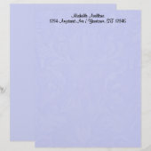 De Lettre En-tête bleu Damas (Devant / Derrière)