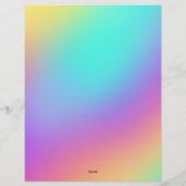 De Lettre En-tête coloré Pastel Gradient (Dos)