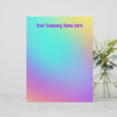 De Lettre En-tête coloré Pastel Gradient (Debout devant)