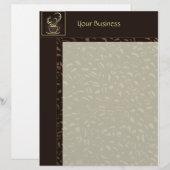 De Lettre En-tête commercial café stationnaire (Devant / Derrière)